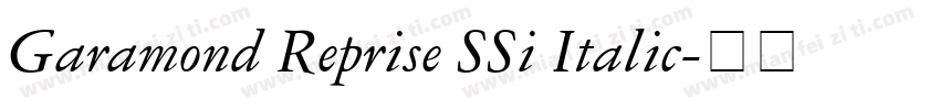 Garamond Reprise SSi Italic字体转换